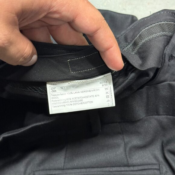 Luigi Bianchi Mantova Su Misura Dress Pants Guabello 130s Wool Trousers 42x30 - Picture 6 of 14